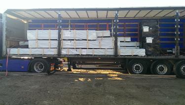 Delivery of Solid Timber Lodges Spain,