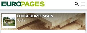 Europages love Lodge Homes Spain